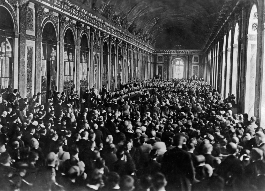 The Hall of Mirrors at the Palace of Versailles
