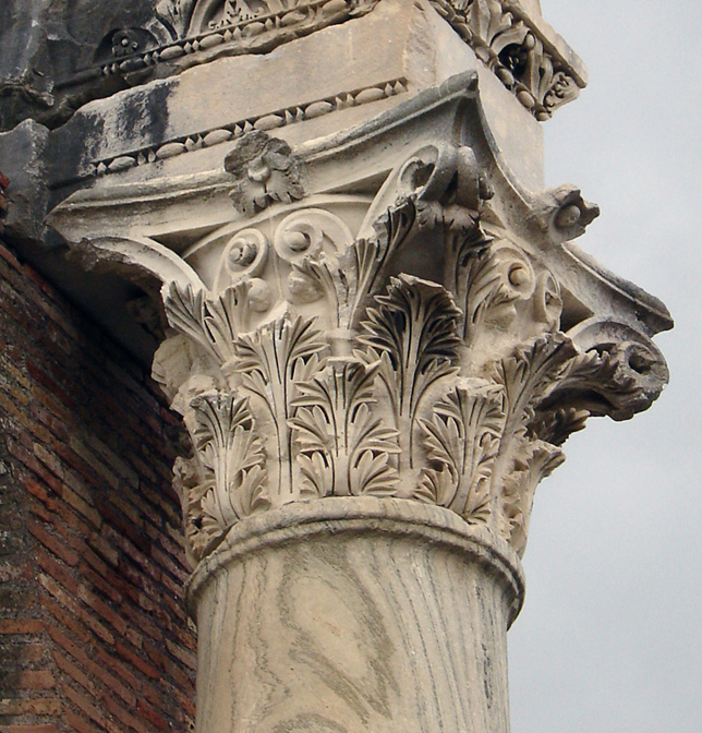 The plain Doric Columns 