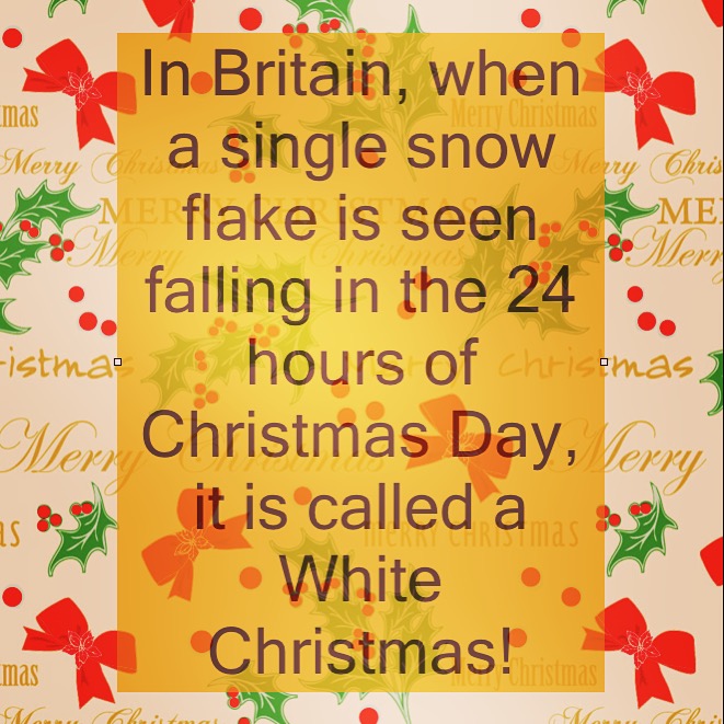 White Christmas In the UK